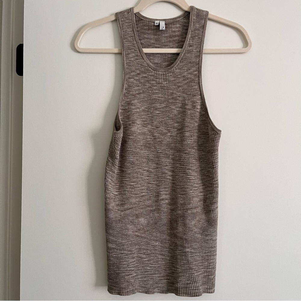 Tibi M ribbed cotton melange tank